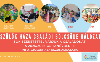 Szeretettel várunk minden szülőt és gyermeket A Szülők Háza Családi Központ Bölcsődéibe!