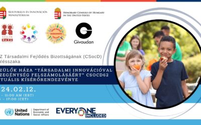 A Szülők Háza “Társadalmi innovációval a szegénység felszámolásáért” CSocD62 virtuális kísérőrendezvénye – 2024.02.12.